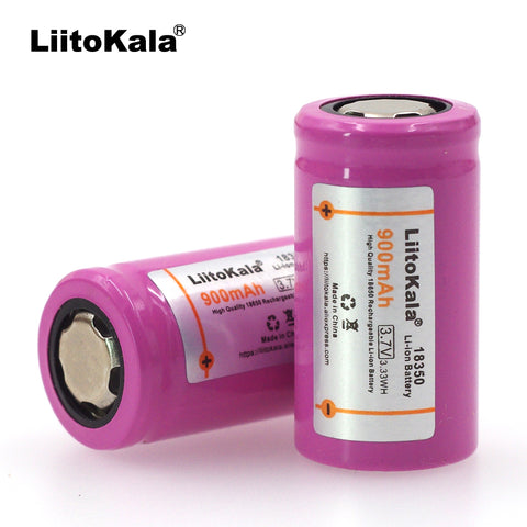 Accu li-ion Rechargeable / IMR 18350 3.7V 900mAh / de 1 à 6 pièces